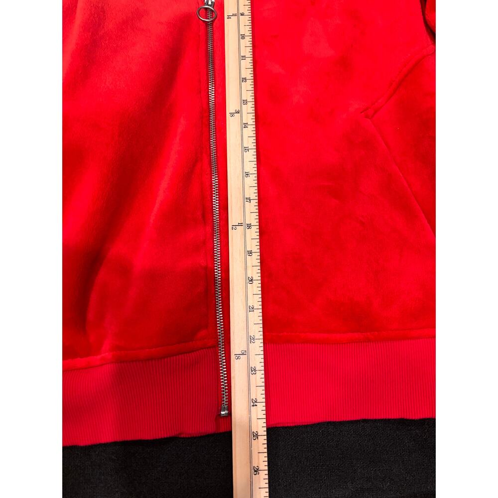 Athleta double cozy karma full zip hoodie XL red soft velour athleisure casual - Picture 9 of 9
